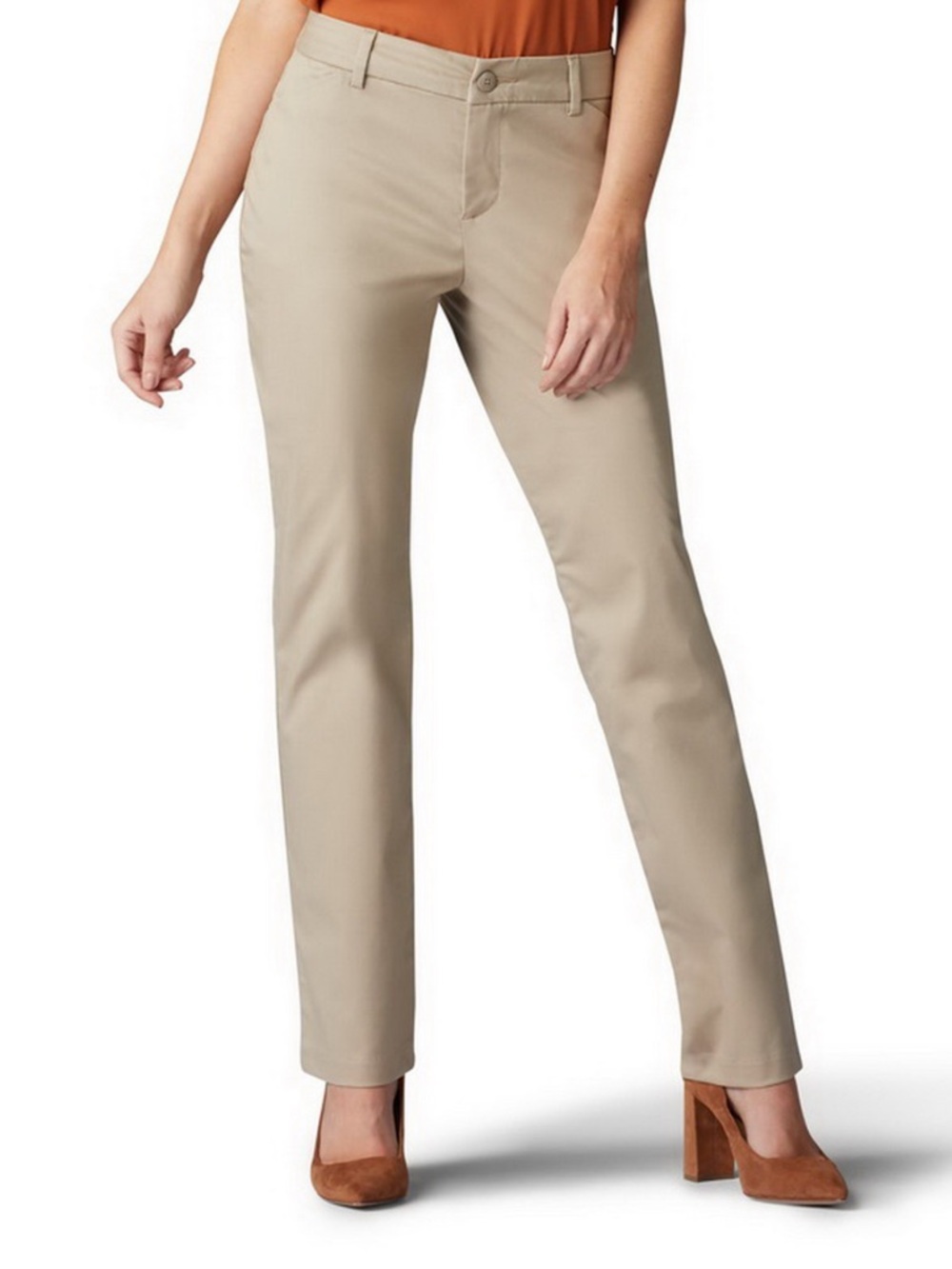 Torrid Lee Mid Tan Straight Leg Women's Pants